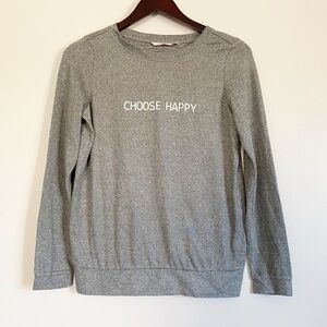 La VIE EN ROSE Choose Happy Soft Long Sleeve Tee